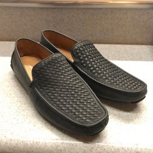 DONALD PILNER Damiano Venetian Woven Leather Loafer SIZE 13M
